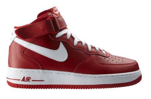 nike air force 1 mid rouge