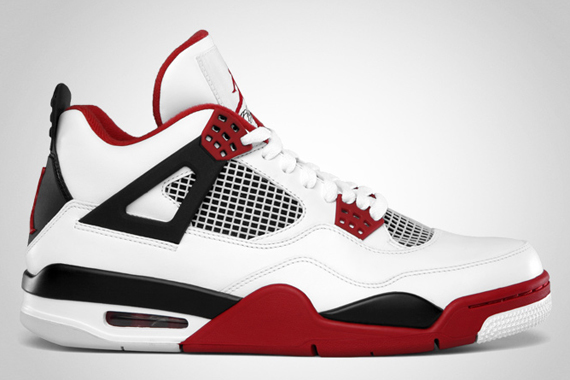 jordans white with red