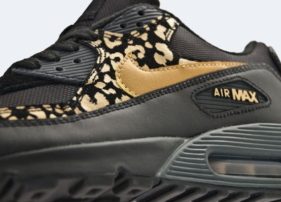 Emborracharse ataque Insustituible Nike WMNS Air Max 90 Black Metallic Gold Leopard - Le Site de la Sneaker