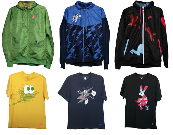 mosquito Compra proteger Nike 2008 colab: Parra,Todd James,Misha windrunners + t-shirts - Le Site de  la Sneaker