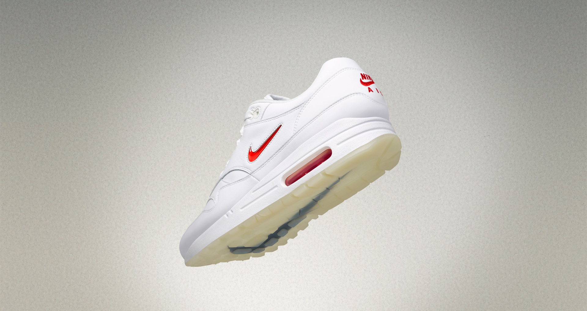Armonía Combatiente Encarnar Nike Air Max 1 Jewel White Red - Le Site de la Sneaker