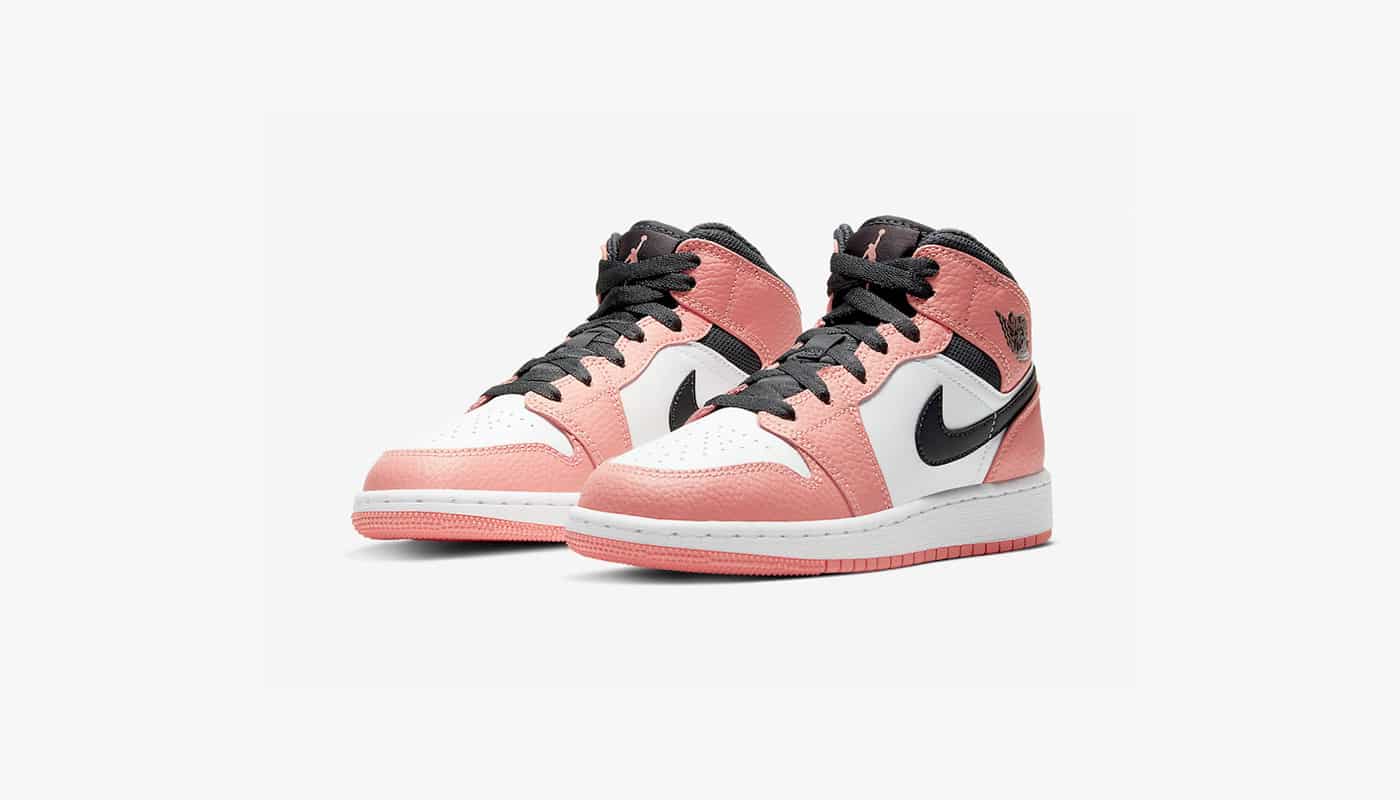 Preview: Air Jordan 1 Mid GS Pink Quartz - Le Site de la Sneaker