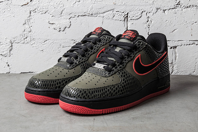 nike air force 1 low red olive