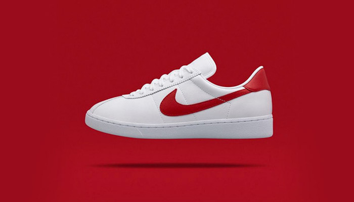 NikeLab Bruin Leather White Red - Le 