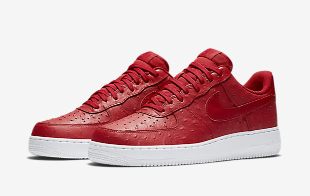 red ostrich air force ones