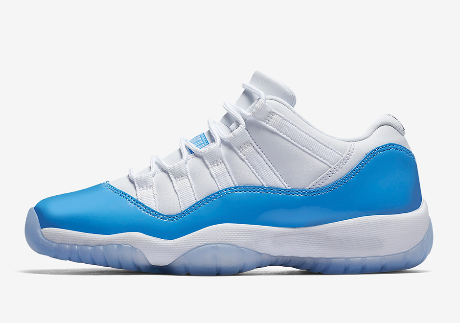 low top blue and white 11s