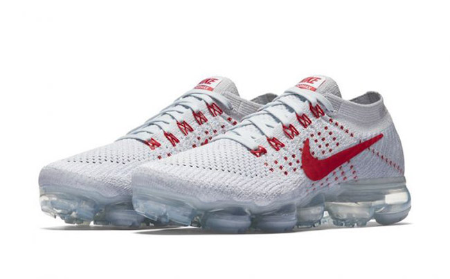 nike air vapormax red and white