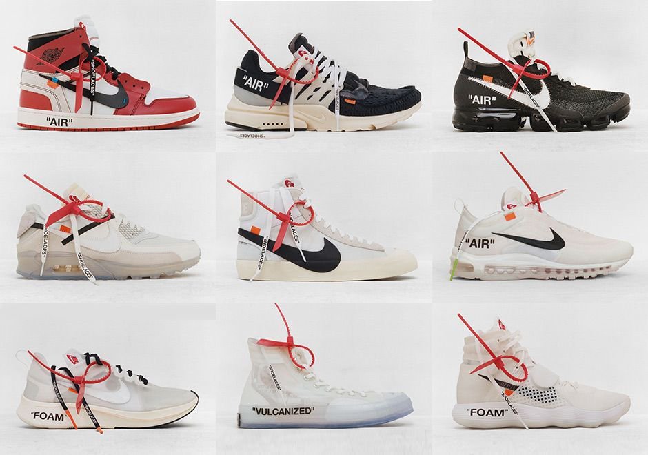 off white nike collection