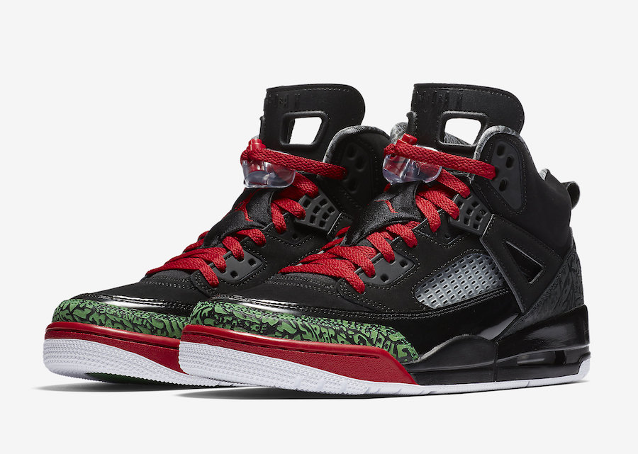 La Air Jordan Spiz'ike Black Red Green 