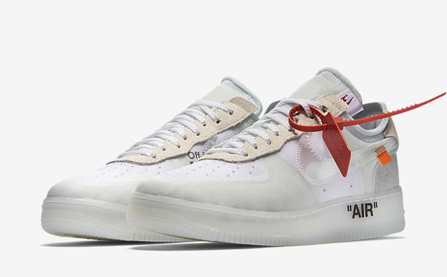 nike air force one off white white