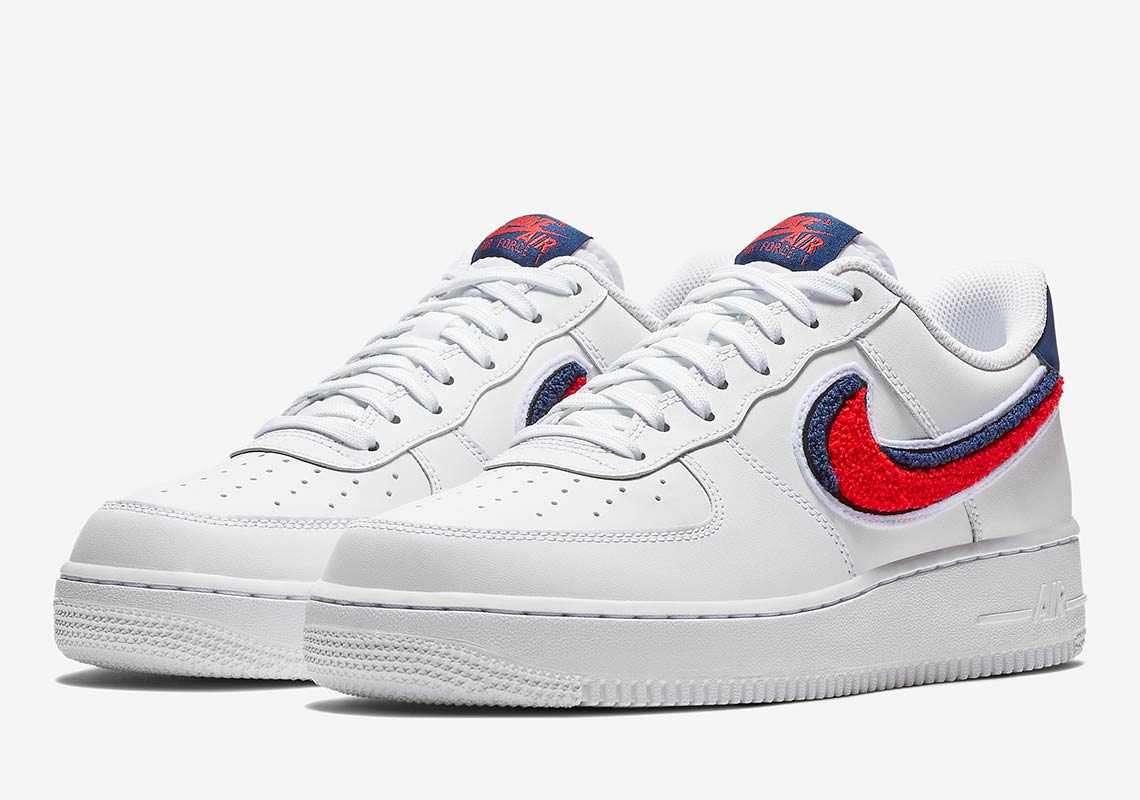 air forces with red and blue check