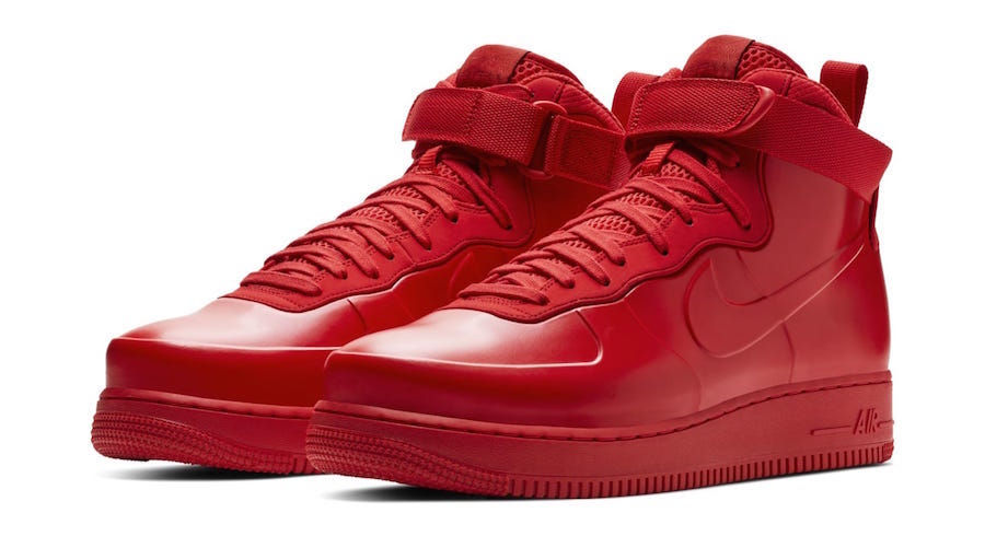 Nike Air Force 1 Foamposite Red - Le 