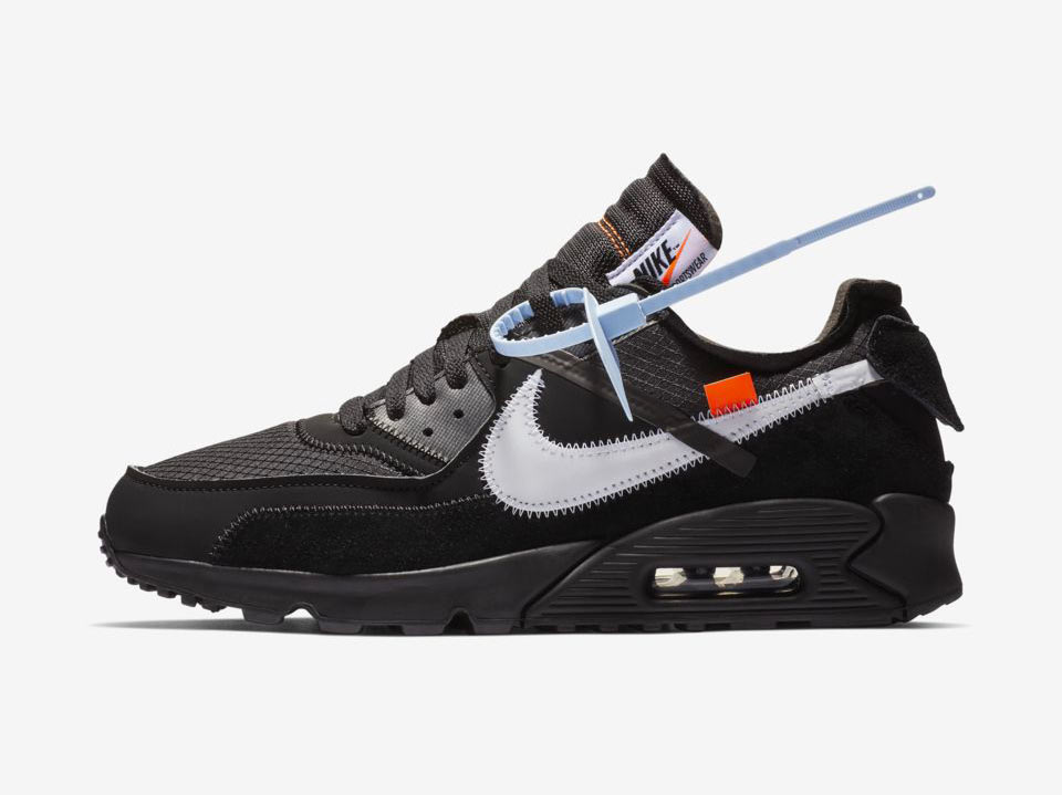 air max 90 black with white swoosh