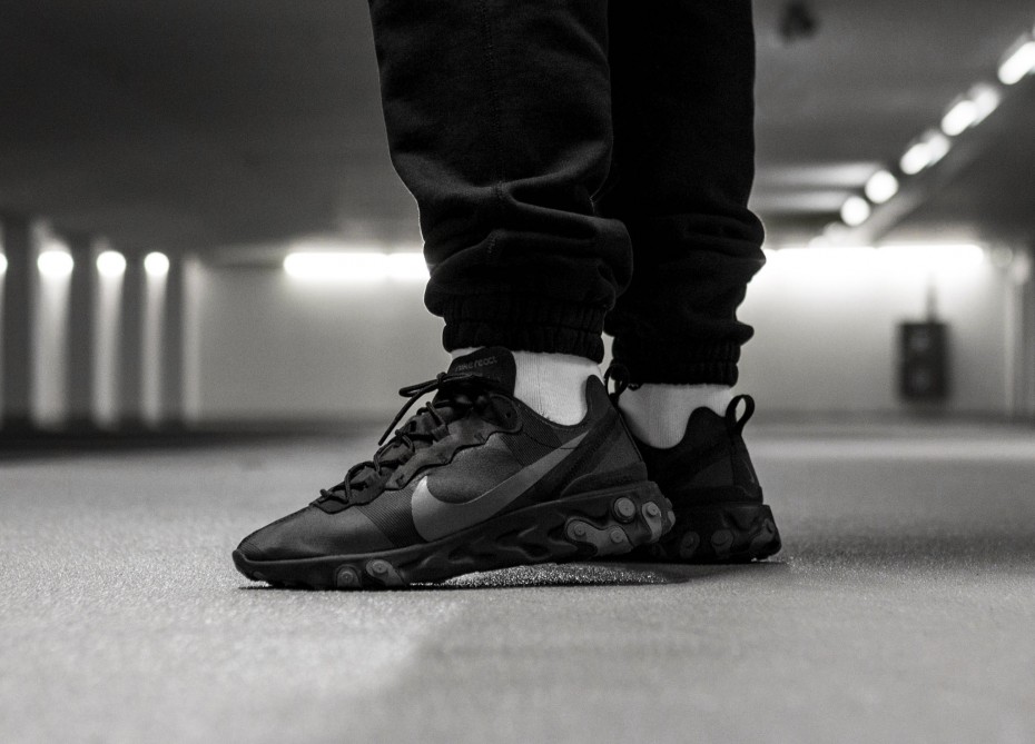 Nike React Element 55 Black/Dark Grey 