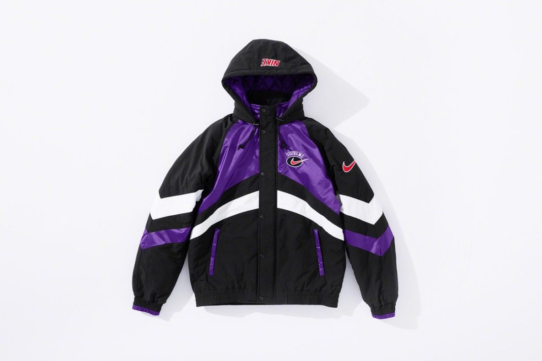 nike supreme jacket purple