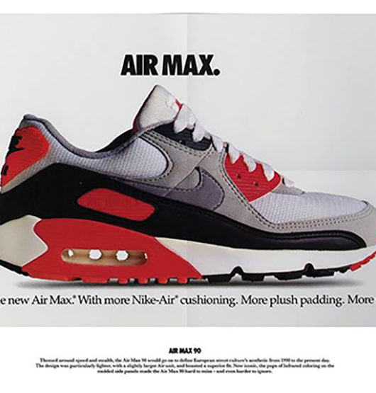 1990 nike air max 90 infrared 530x555