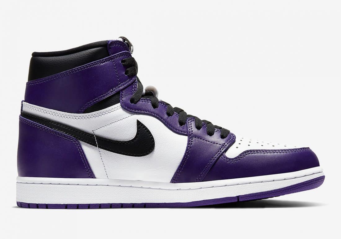 sneakers nike high violet noir jordan 