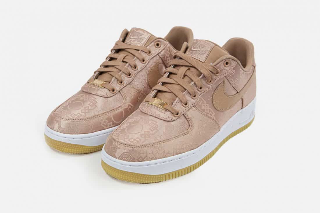 nike air force 1 white and rose gold