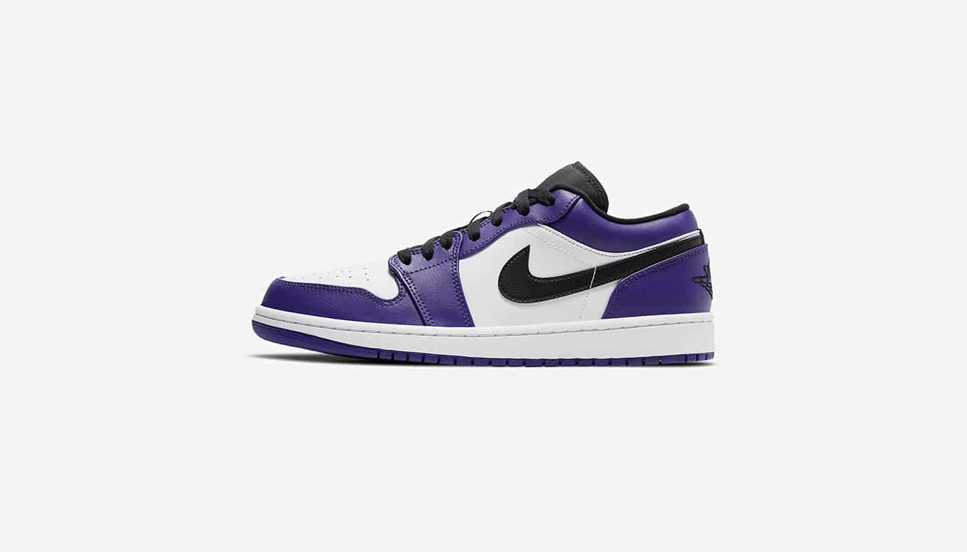 Air Jordan 1 Low Court Purple White - Le Site de la Sneaker