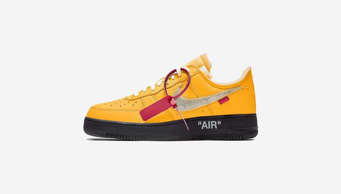 off white nike air force 1 university gold 2021 date sortie 0 1100x628