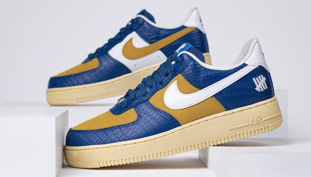 undefeated nike air force 1 low blue croc dm8462 400 preview0