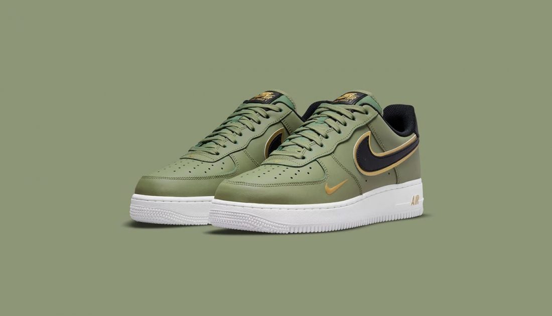 preview benassi nike air force 1 low olive gold black da8481 300 banner 1100x629