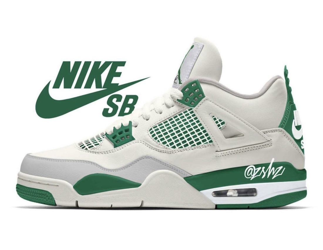 Nike SB x Air Jordan 4 Pine Green Le Site de la Sneaker