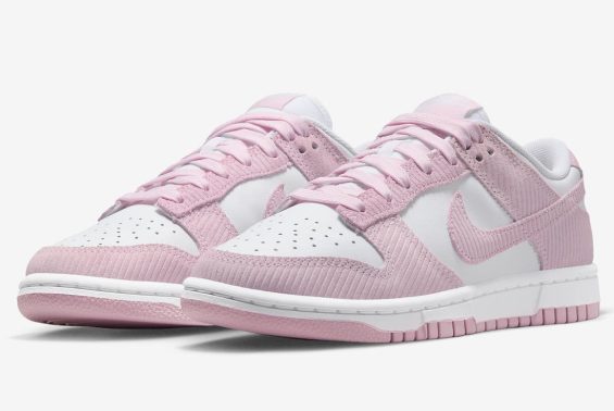 preview nike dunk low pink corduroy fn7167 100pic01 565x378 c default